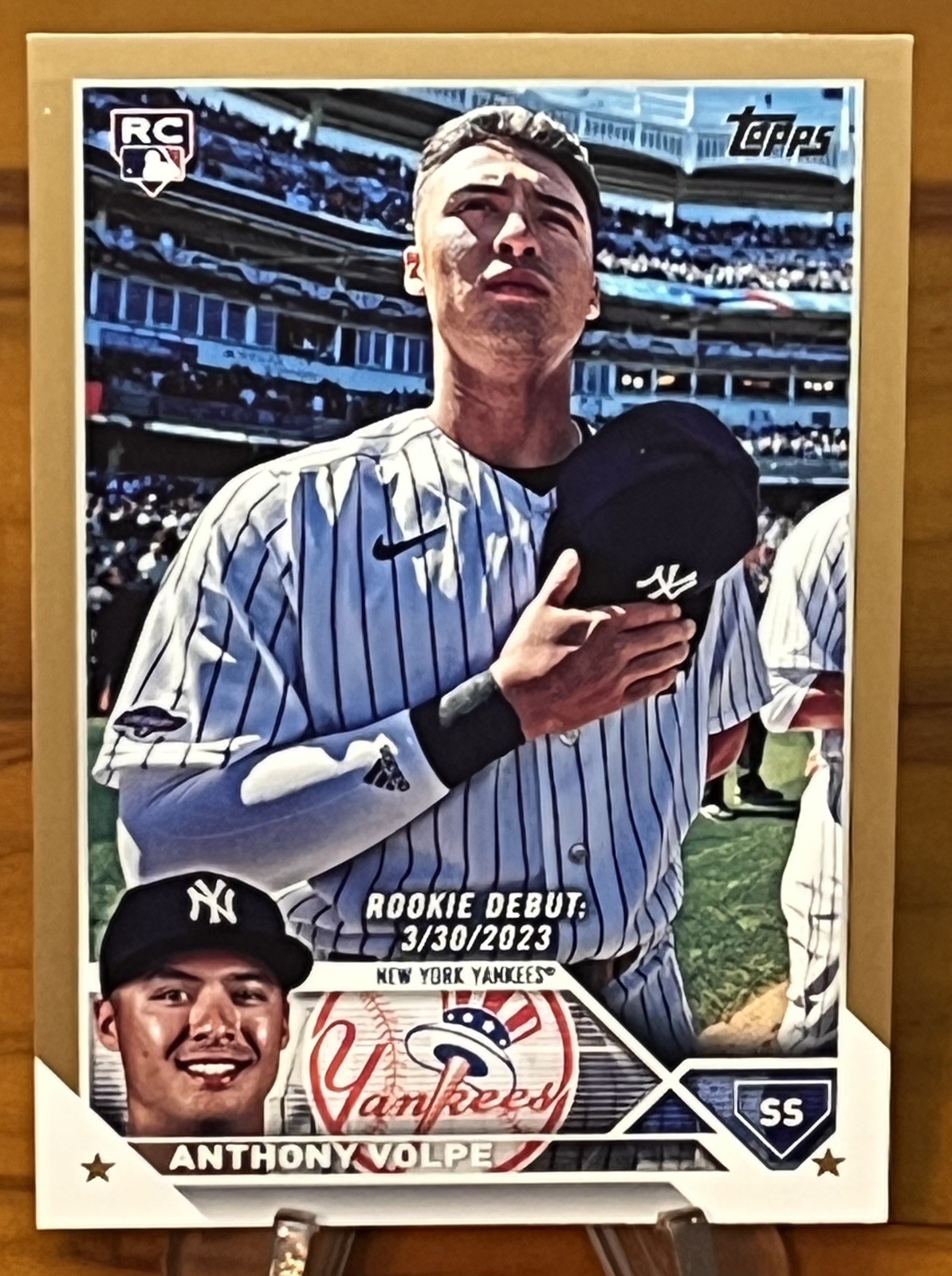 2023 Anthony Volpe Topps Update - Rookie Debut GOLD /2023 #US77 (RC) Yankees
