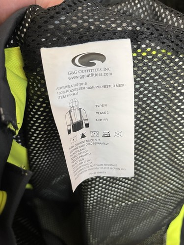 Pepsi High Visibility Safety Reflective Neon Jacket w/Hood Mens Large R Class 2 - Picture 9 of 14