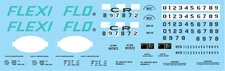 N Scale - Conrail Flexi-Flo NYC Patch Out Covered Hopper Decal Set