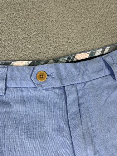 Brooks Brothers Pants Mens 30x28 Blue Baird McNutt Cotton Linen Blend Chino - Picture 3 of 14