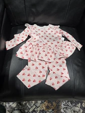 Disney Baby Minnie Mouse Size 12-18 Months Longsleeve Top and Pants Set Pink