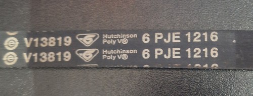 Genuine HAIER WASHING MACHINE Poly-Vee Drive Belt   6PJE 1216 V13819 Hutchinson - Picture 1 of 2