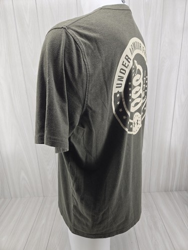 Under Armour Freedom 1776 USA Shirt Don’t Tread On Me Heatgear Large Green - Picture 9 of 10