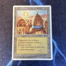 MTG Regular City of Brass Chronicles Heavily Played (Poor)
