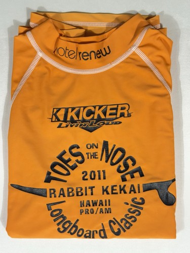 Rabbit Keiki Longboard Classic 2011 Rash Guard Orange Erwachsene S-M Zehen auf der Nase - Bild 8 von 8