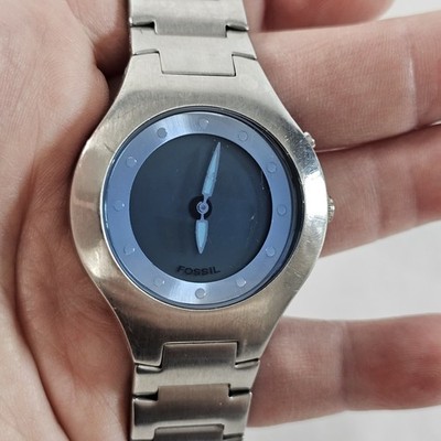 FOSSIL ②フォッシル BIG TIC JR-8052 メンズ 缶ケース付き Genuine Men's FOSSIL Big Tic JR-8052 Blue Quartz Watch