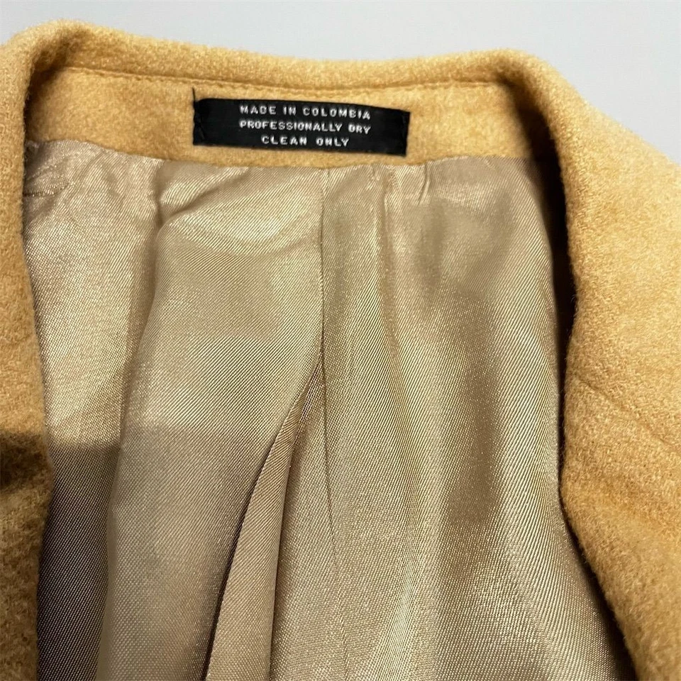 Blazer Andrew Fezza 100% Cabello Camel 42R Tostado Suave A Medida Abrigo Deportivo Chaqueta Foto 3 de 4