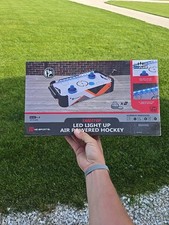 MD Sports 1-Step Set Up Tabletop LED Light Up Air Hockey Game NEW TP100Y23012