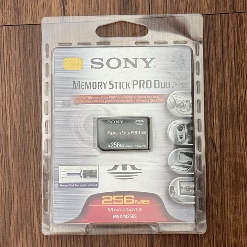 Sony 256 MB Memory Stick Pro Duo Alta Velocidad MSX-M256S Magic Gate Sellado Nuevo de Lote Antiguo - Imagen 2 de 4