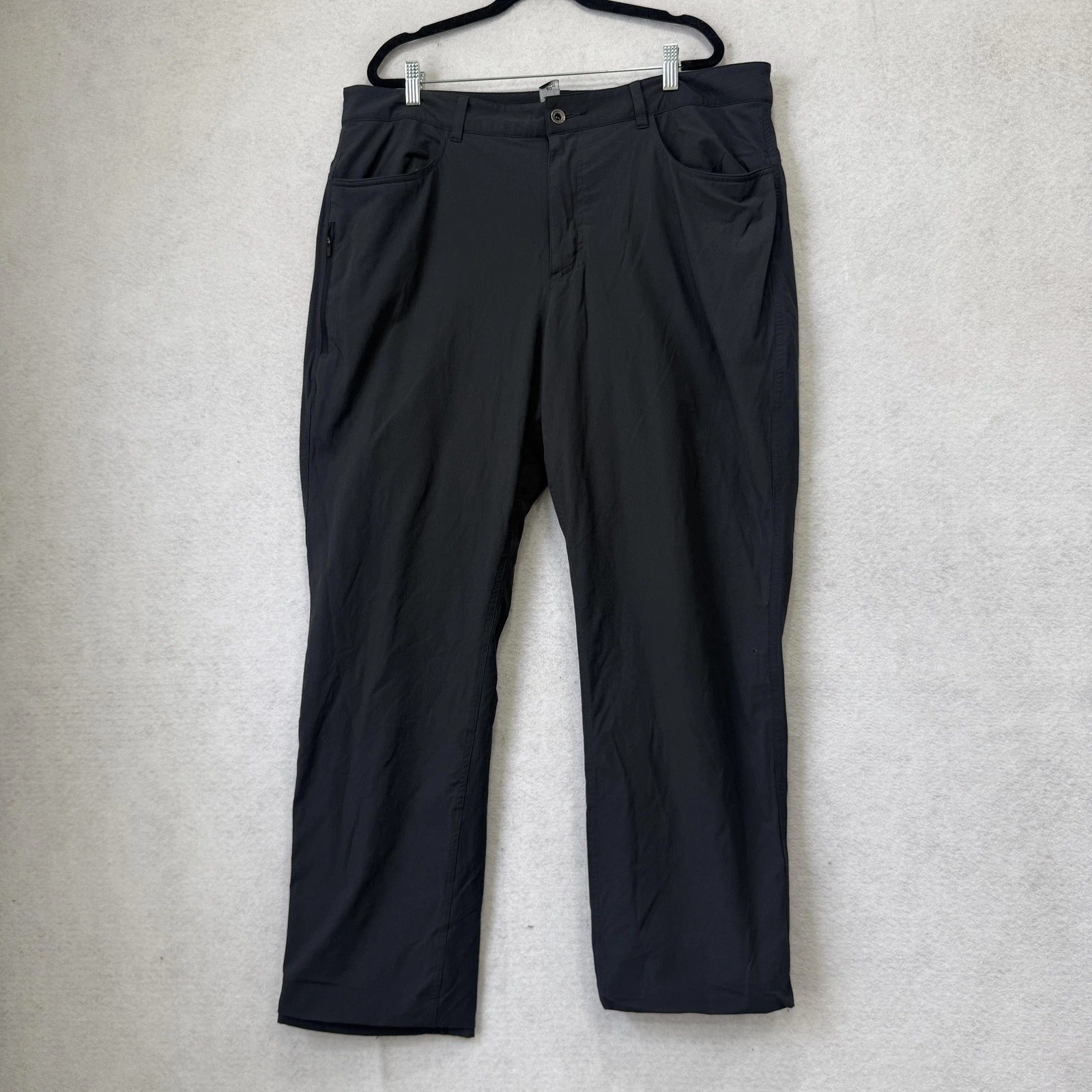 Mountain Hardwear Snow Pants Mens 40 Gray Softshell Fleece Lined Hiking Stretch