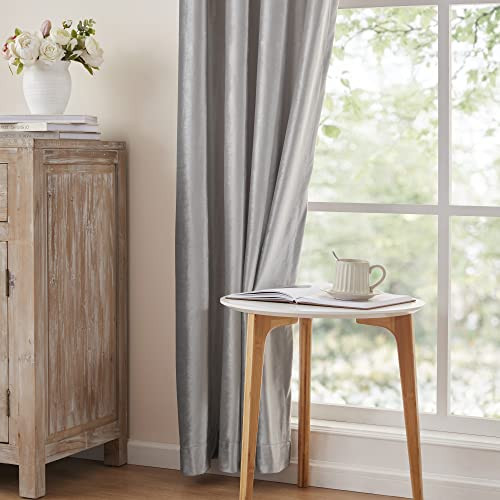 Silver Curtains 108 inch for Living Room 52"W x 108"L (Pack of 2) Silver Grey - Picture 5 of 8