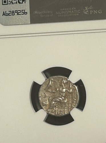 Reino de Tracia Lisímaco AR Dracma 305-281 aC NGC Ch VF - Imagen 4 de 4