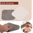 2 Silicone Drain Filter with Suction Cups Hair Stopper for Kitchen Bath Tub Sink