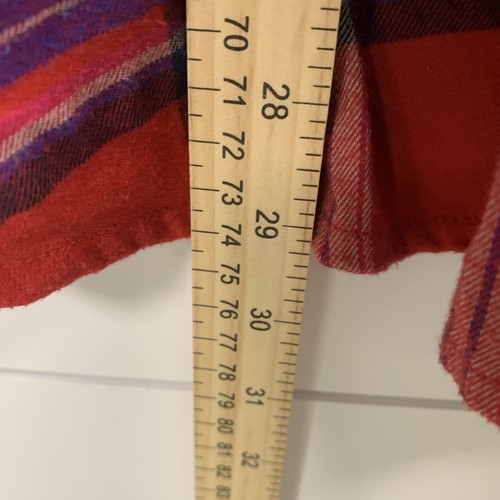 Camicia Orvis a quadri in flanella a quadri donna 2XL rossa Cabincore campeggio autunno escursionismo usata in ottime condizioni - Foto 11 di 12