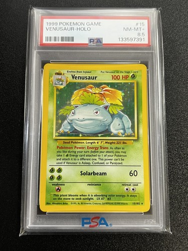 Venusaur graded PSA 8.5 for sale on eBay