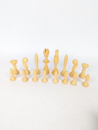 Vintage 1958 ANRI Universum Space Age Chess Pieces Set Atomic Arthur Elliott - Picture 12 of 24