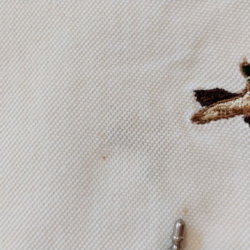 Chaps Duck Embroidered Polo Shirt Men's Size Medium NWT Harbourside White - Picture 14 of 15