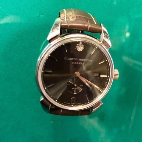 Cuervo y Sobrinos Habana 1882 Torpedo Historiador Pequinhos Segondos Men's Auth - Picture 3 of 10