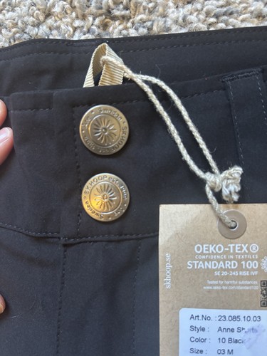 Shkoop Cargo Shorts Damen Größe M Anne Walking Wandern Schwarz Neu mit Etikett - Bild 4 von 10