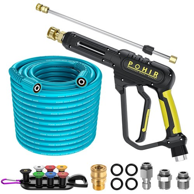 #ad 3600PSI Pressure Washer Gun and Hose 50ft Power Washer Hose Gun 15 in Extens... $97.55