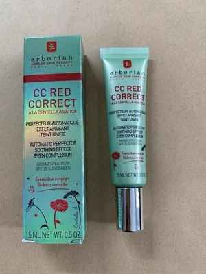CC Red Correct Cream A La Centella Asiatica SPF25 Erborian Soothing Skin 15ml