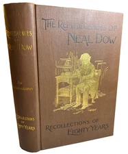 Antique Ornate Victorian Book 1898 Neal Dow Civil War General Portland Maine 1st