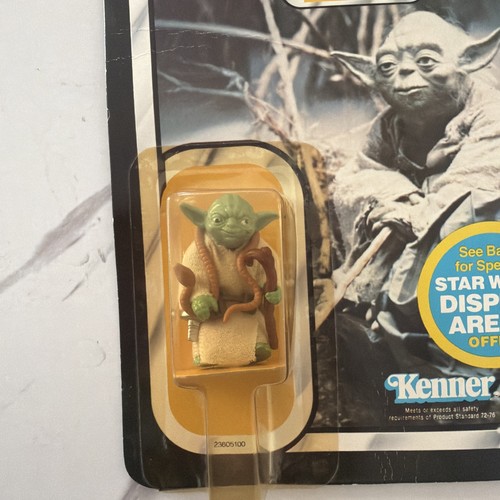 1981 Kenner Star Wars Yoda Brown Snake ESB 45-A Back MOC Cut POP - Bild 6 von 14