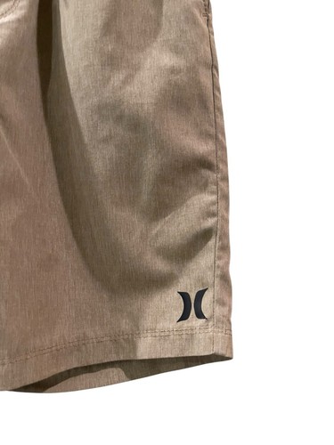 Hurley Youth Boy Hybrid Short 4-Way Stretch With 2 Pockets Tan Size: Medium - Picture 3 of 5