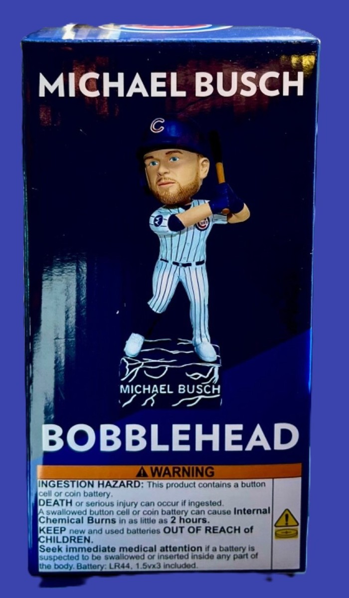 MLBシカゴ・カブス　マイケル・ブッシュ Bobblehead 2025 Chicago Cubs SGA Michael Busch Lightning Bobblehead 6