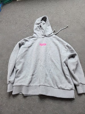Stranger Things Hoodie Pull and Bear mit Print grau Gr. M