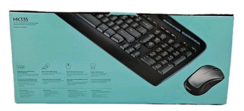 Logitech MK335 Wireless Keyboard And Mouse Combo Black 920-008478 - BRAND NEW! - Picture 2 of 7
