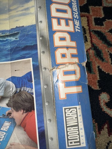 VINTAGE TORPEDO RUN SUBMARINE GAME FLOOR WARS MILTON BRADLEY NOT COMPLETE AS-IS - Picture 11 of 13