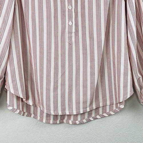 Xirena Huntley Stripe White Balloon Sleeve Natural Pearl Oversized Top Small NWT - Bild 7 von 16