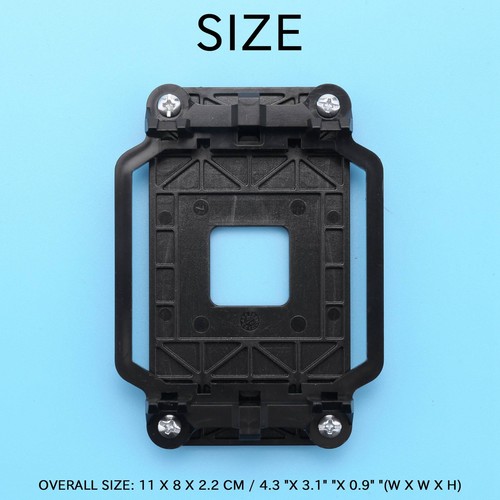 CPU fan base black plastic for AM2 AM3 socket I6I83693 - Afbeelding 2 van 10