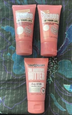 LOT OF 3 Soap & Glory - Scrub X2/ Righteous Butter 