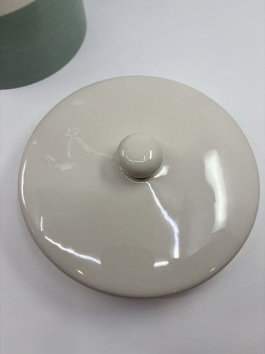Crate & Barrel Large Maeve Dipped Cannister w/ Lid Great Condition - Picture 6 of 11