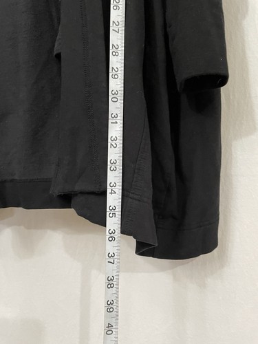 Cardigan spolverino aperto Athleta Harmony Wrap II taglia L con cappuccio leggero nero verde - Foto 7 di 8