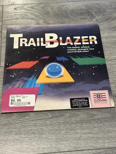 Vintage Trailblazer Mindscape Atari 800 XL XE Commodore 64 128 PC Game Disk