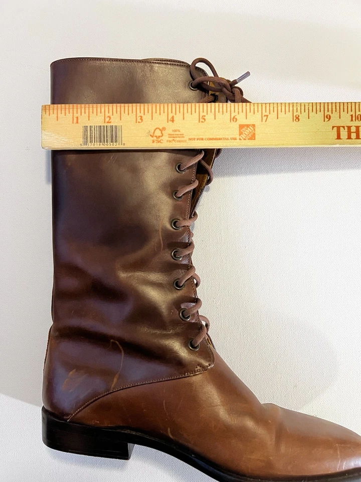 Bota vintage Cole Haan Country con cordones para mujer talla 7B cuero marrón boho Foto 2 de 4