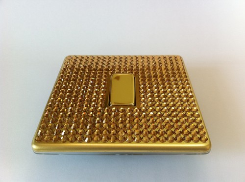 Crystal Slim Screwless 2G Gang Double Light Switch Made With SWAROVSKI ELEMENTS - Picture 9 of 12
