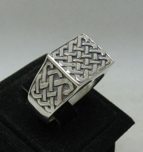 Huge Heavy Genuine Sterling Silver Men's Ring Solid 925 Handmade Empress - Picture 2 of 5