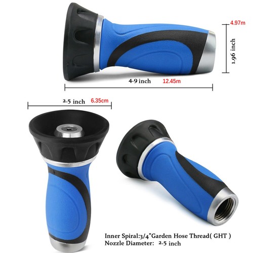 Durable Heavy Duty High Pressure Garden Hose Nozzle Adjustable Water Spray Mode - Picture 2 of 14