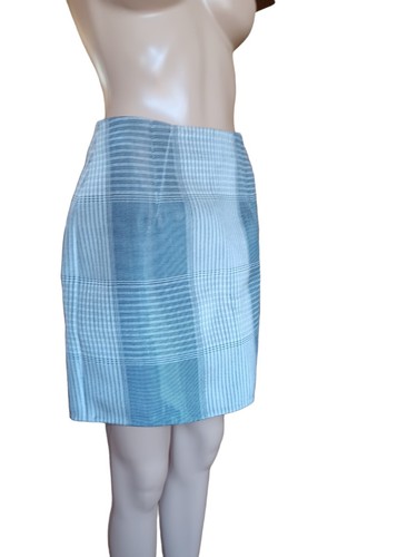Alexander Wang Womens Gray Check Short Straight Pencil Skirt Geometric Size 4 - Picture 6 of 9