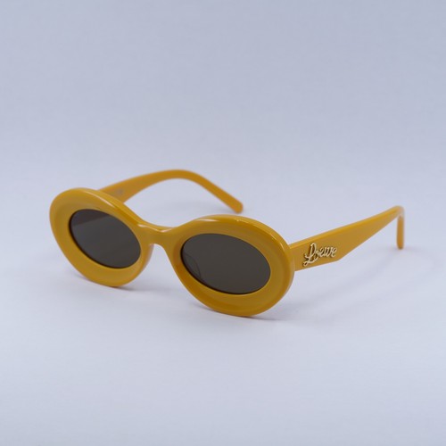 Gafas de sol LOEWE LW40110U 39E amarillas/marrones 50-22-140 nuevas auténticas - Imagen 3 de 6