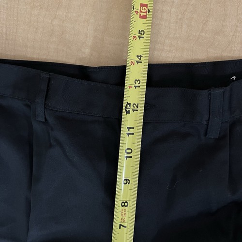 NWT Edwards Men's Black Pants Size 38x30 Poly Cotton Woven Pleated Front - Picture 12 of 13