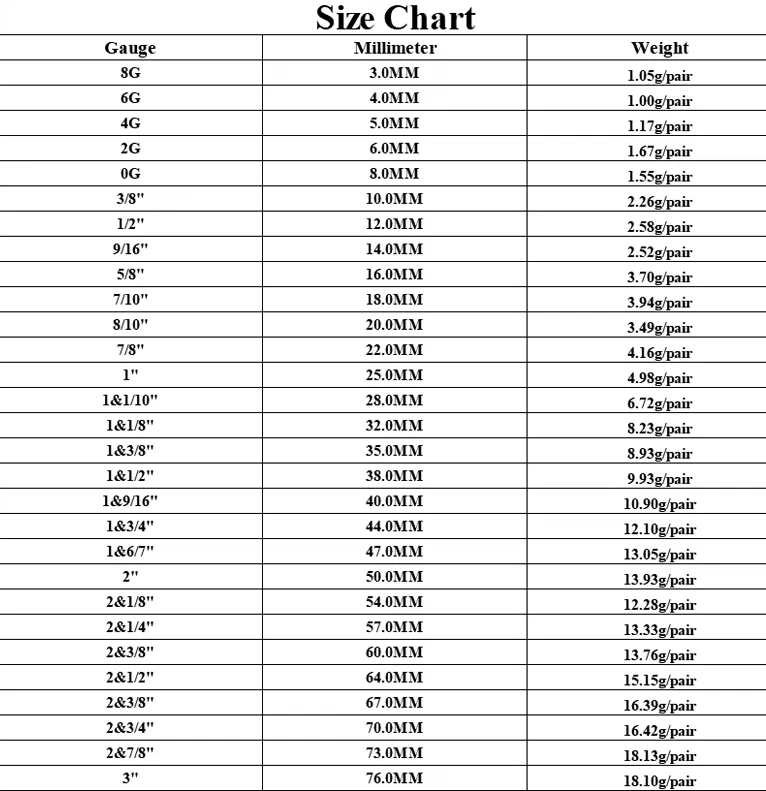 1x 3-76mm Large Flesh Skin Tone Colour Ear plug Earing Invisible RETAINER Tunnel - Image 3 of 4