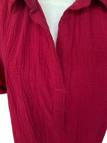 Sundance Damen Gr. M Bluse hauchdünne Baumwolle rosa Kragen Bohemian - Bild 9 von 11