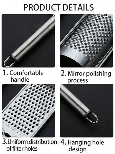STAINLESS STEEL HAND FOOD GRATER cheese Parmesan Nutmeg Lemon Garlic Ginger - Picture 7 of 18