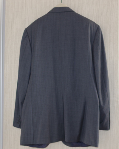 Piattelli Barneys New York Gray Blue Striped blazers Men Sport Coat Size: 44L - Picture 5 of 7