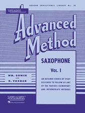 Rubank Advanced Method - Saxophone Vol. 1 Saxophone Book [Softcov